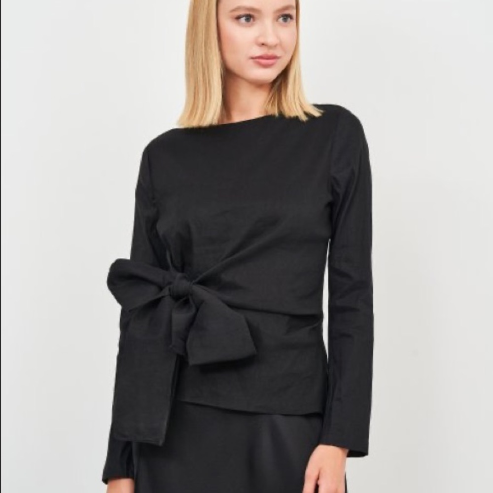 Zara Tie Waist Top - S - 4043/275